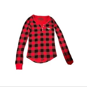 Victoria secret pink sleep wear long sleeve shirt